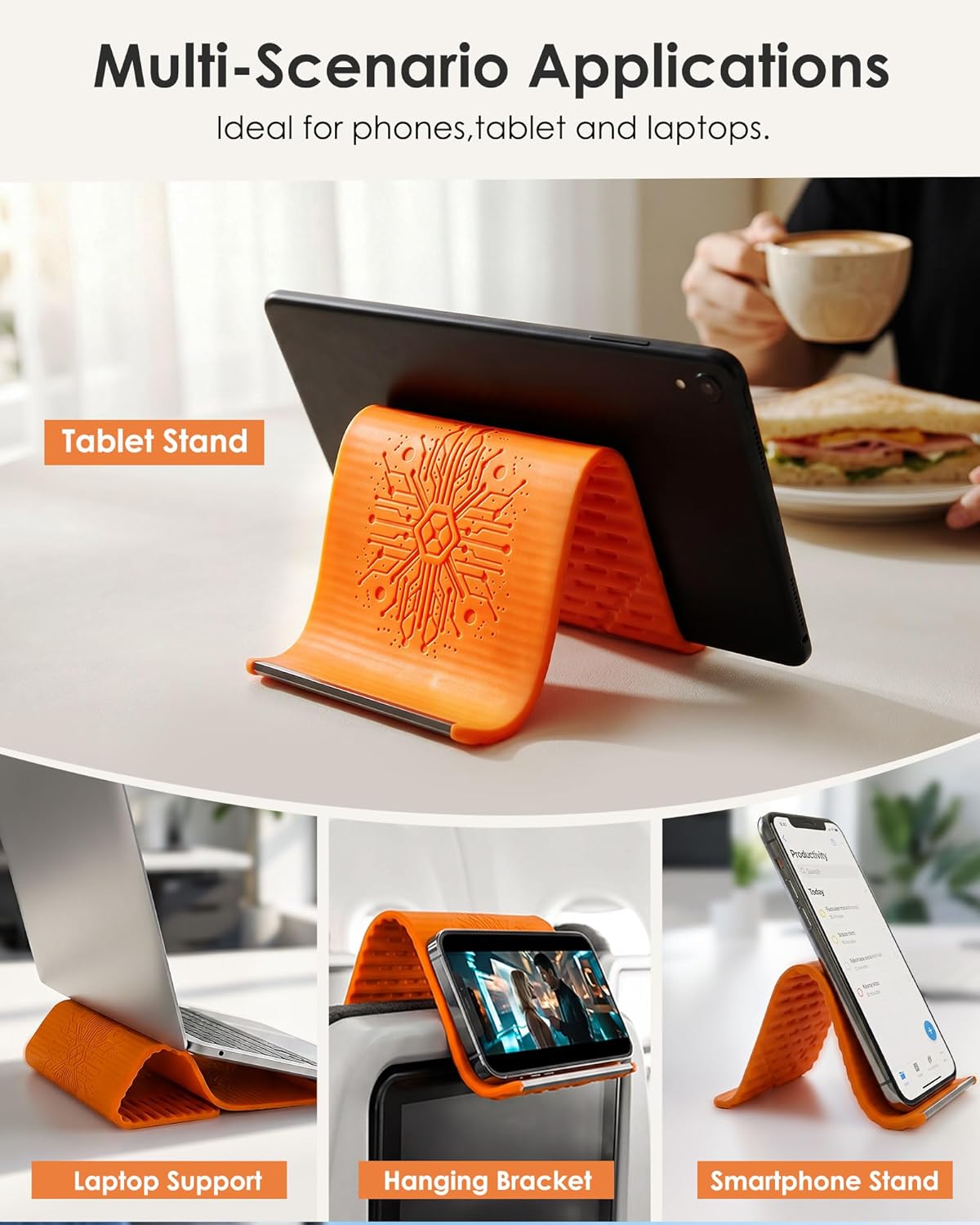 🔥Flexible silicon  Phone holder stand, Bendable Rollable Foldable Design