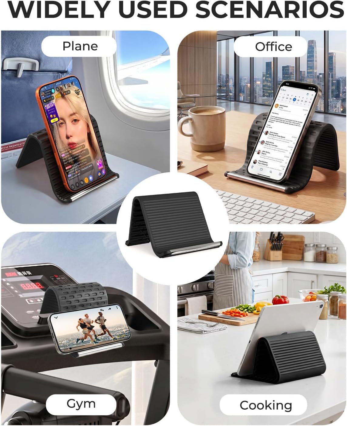 🔥Flexible silicon  Phone holder stand, Bendable Rollable Foldable Design
