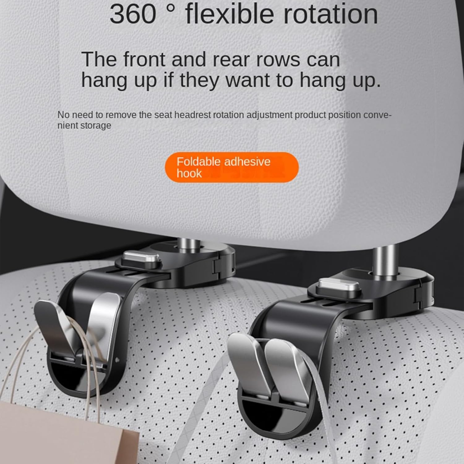 🔥Last Day Sale - 49% OFF🎁 New Retractable Car Seat Back Hook - Buy 4 Free Shipping