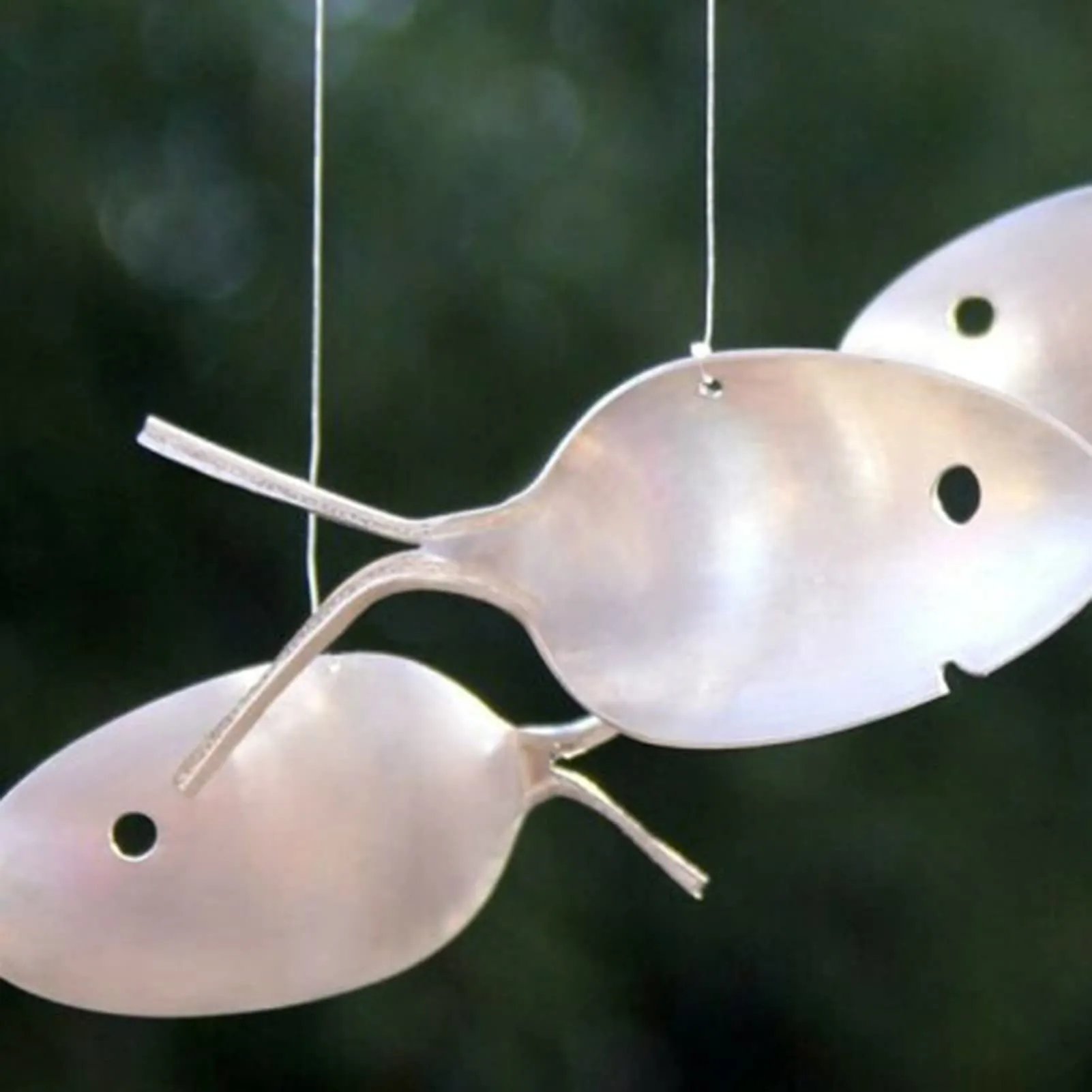 🔥HOT SALE NOW 49% OFF 🎁  - ❤Handmade Fishing Man Spoon Fish Sculpture Wind Chime