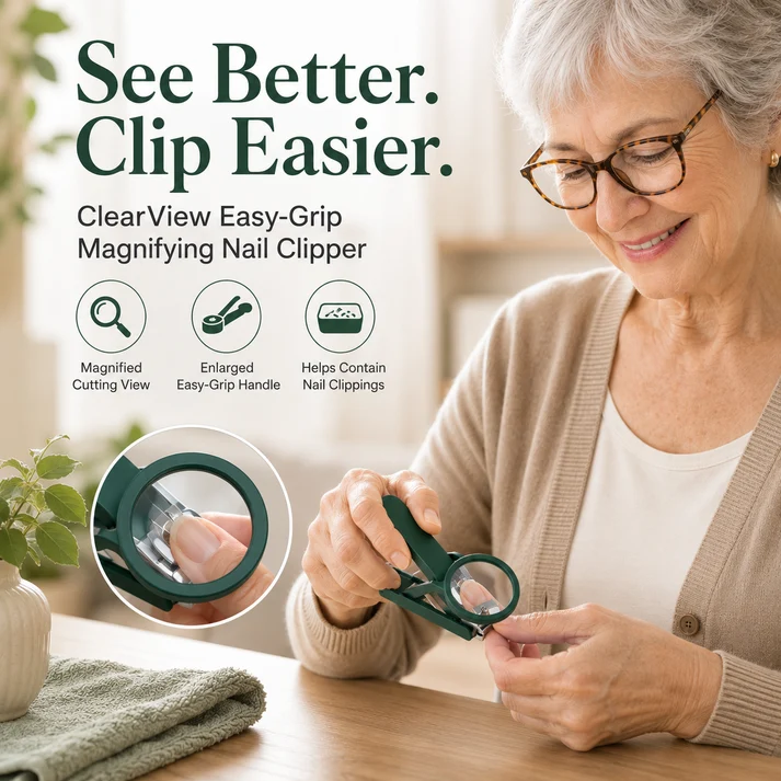 🔥Last Day Sale - 49% OFF🎁 Nail Clipper with Magnifying Glass 