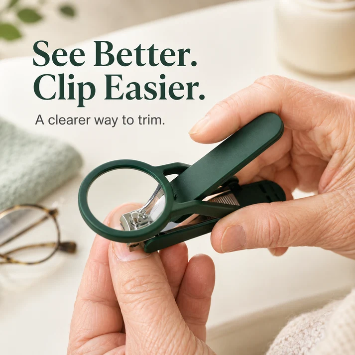 🔥Last Day Sale - 49% OFF🎁 Nail Clipper with Magnifying Glass 