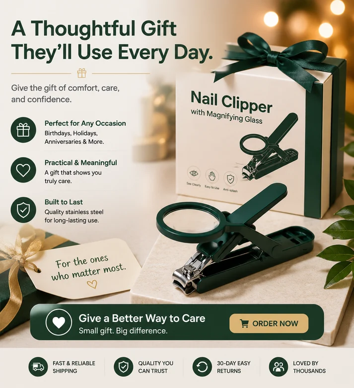 🔥Last Day Sale - 49% OFF🎁 Nail Clipper with Magnifying Glass 