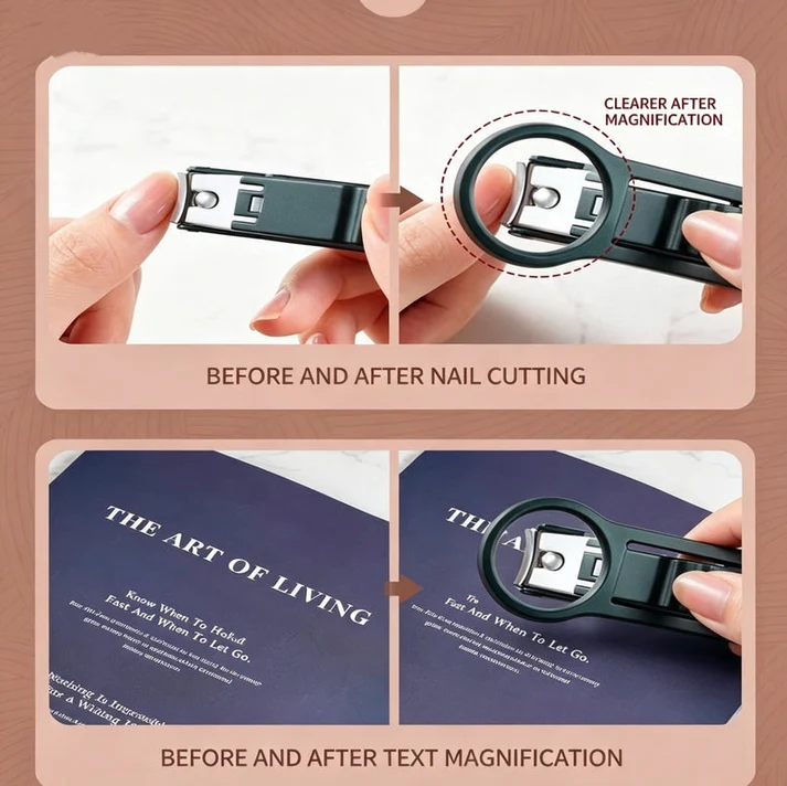 🔥Last Day Sale - 49% OFF🎁 Nail Clipper with Magnifying Glass 