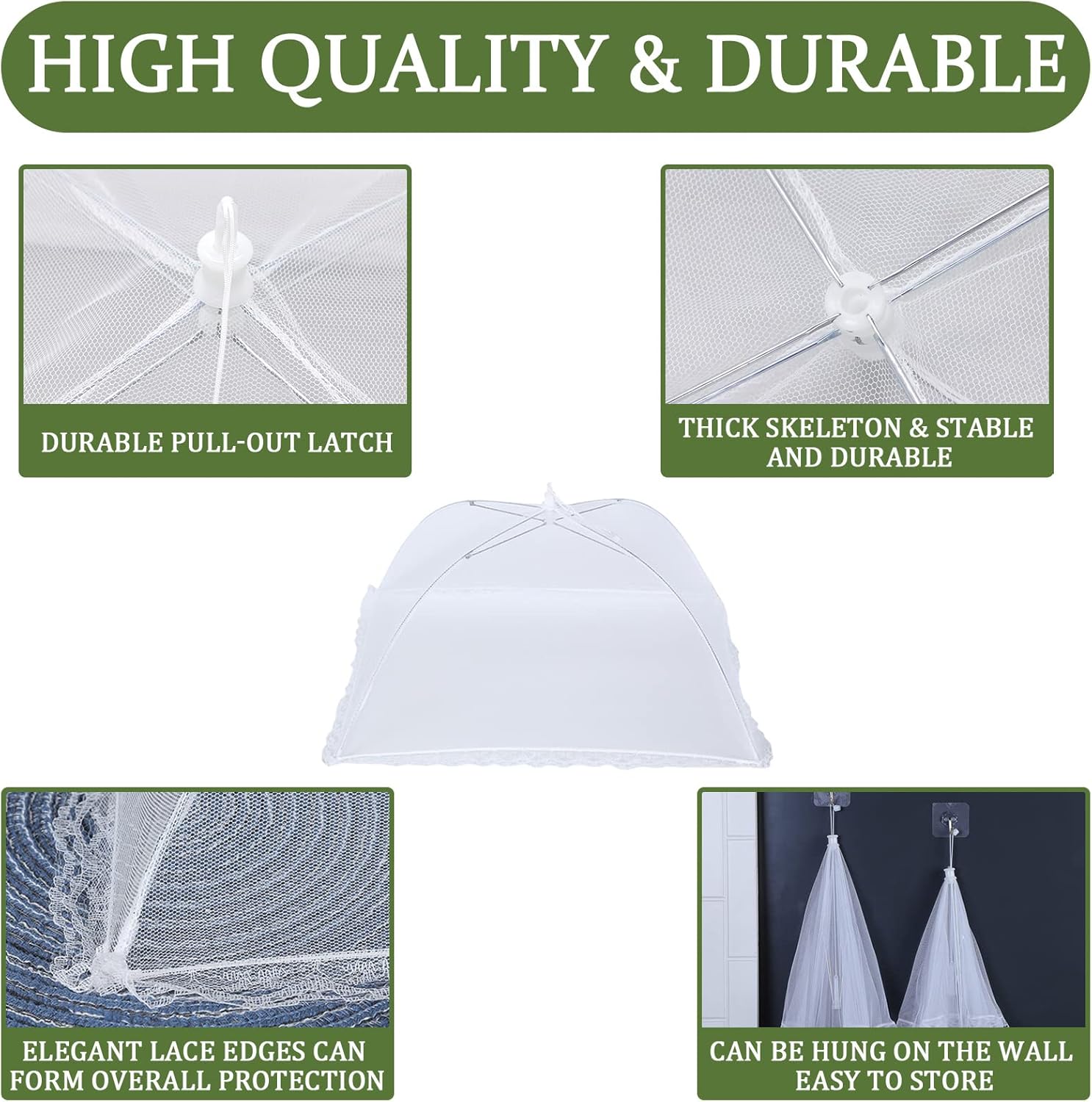 🧺Foldable Mesh Food Cover — Keep Bugs Out & Freshness In🌿✨