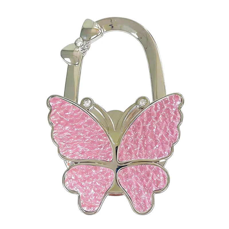 🎁 Hot Sale 49% OFF 🔥Butterfly Foldable Handbag Hook – Stylish, Portable & Non-Slip Bag Hanger