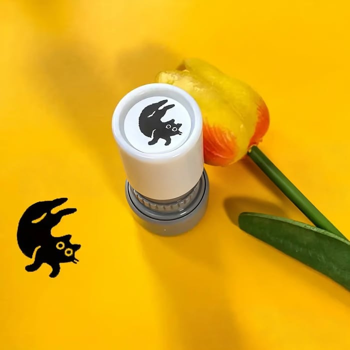 🔥Last Day Flash Sale- 49% OFF 🎁Cat Pattern Stamp, 5 Counts/set Round Self-inking Stamp