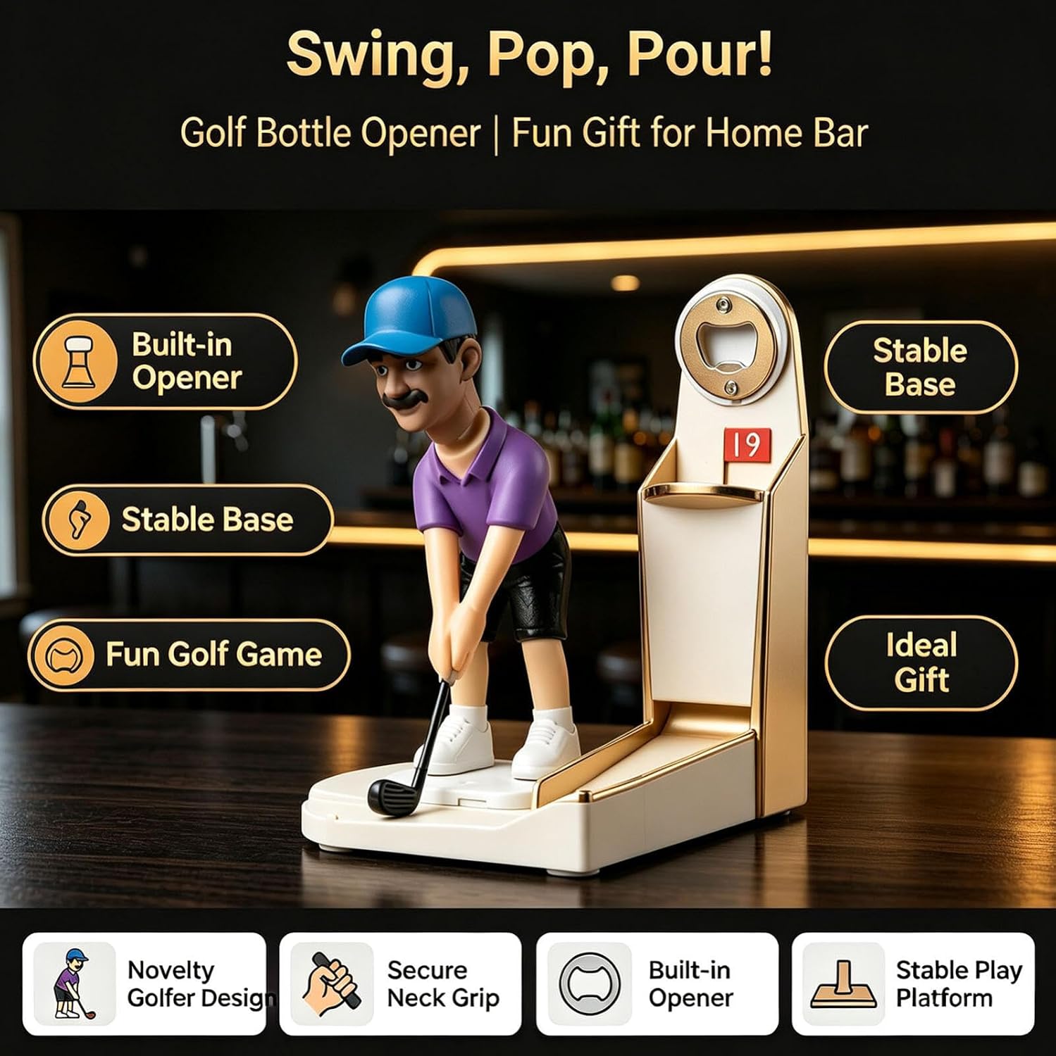 Personalized Golf Bottle Opener Game🎉Buy 2 Free Shipping