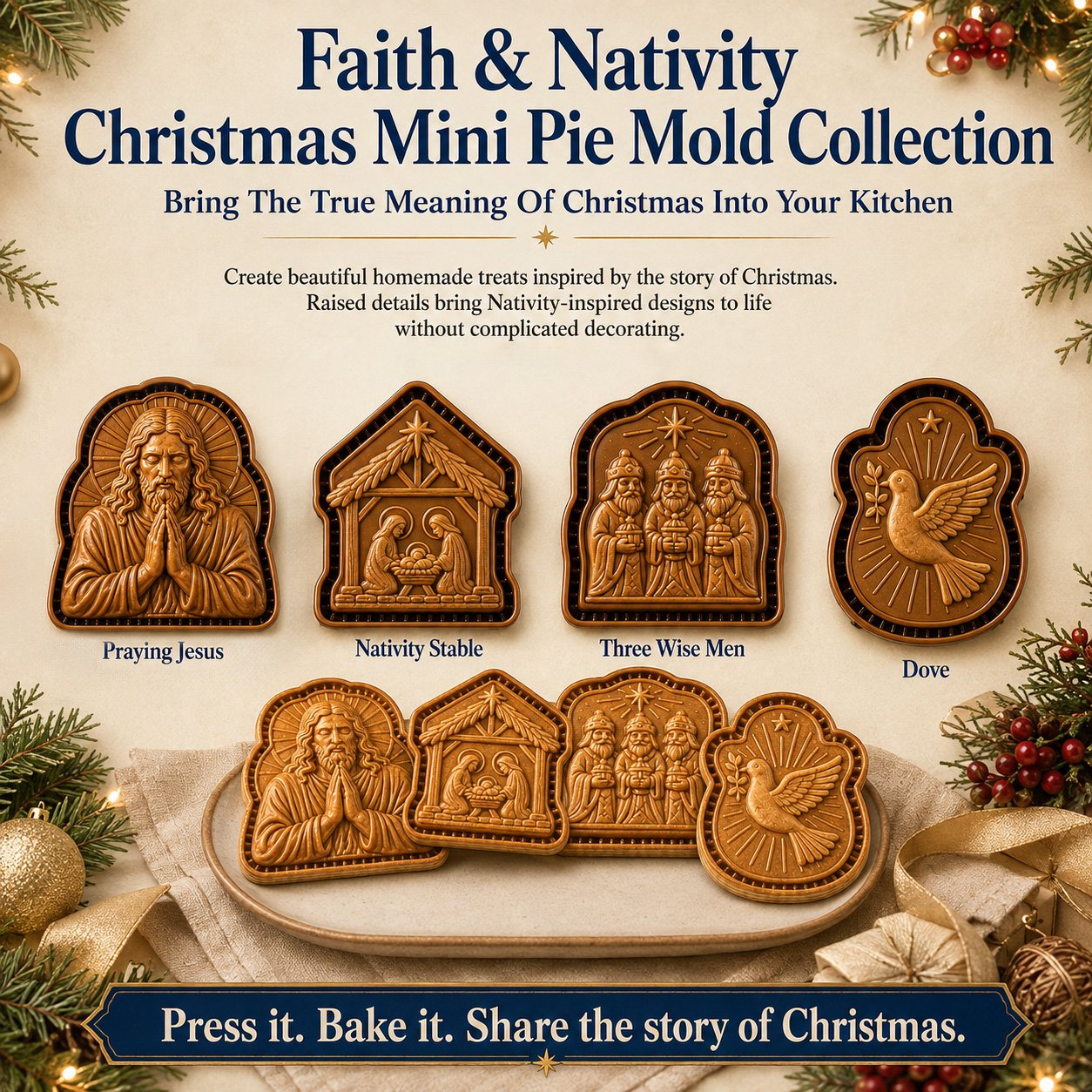 Faith and Nativity Christmas designs