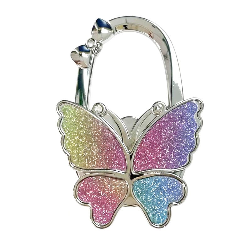 🎁 Hot Sale 49% OFF 🔥Butterfly Foldable Handbag Hook – Stylish, Portable & Non-Slip Bag Hanger