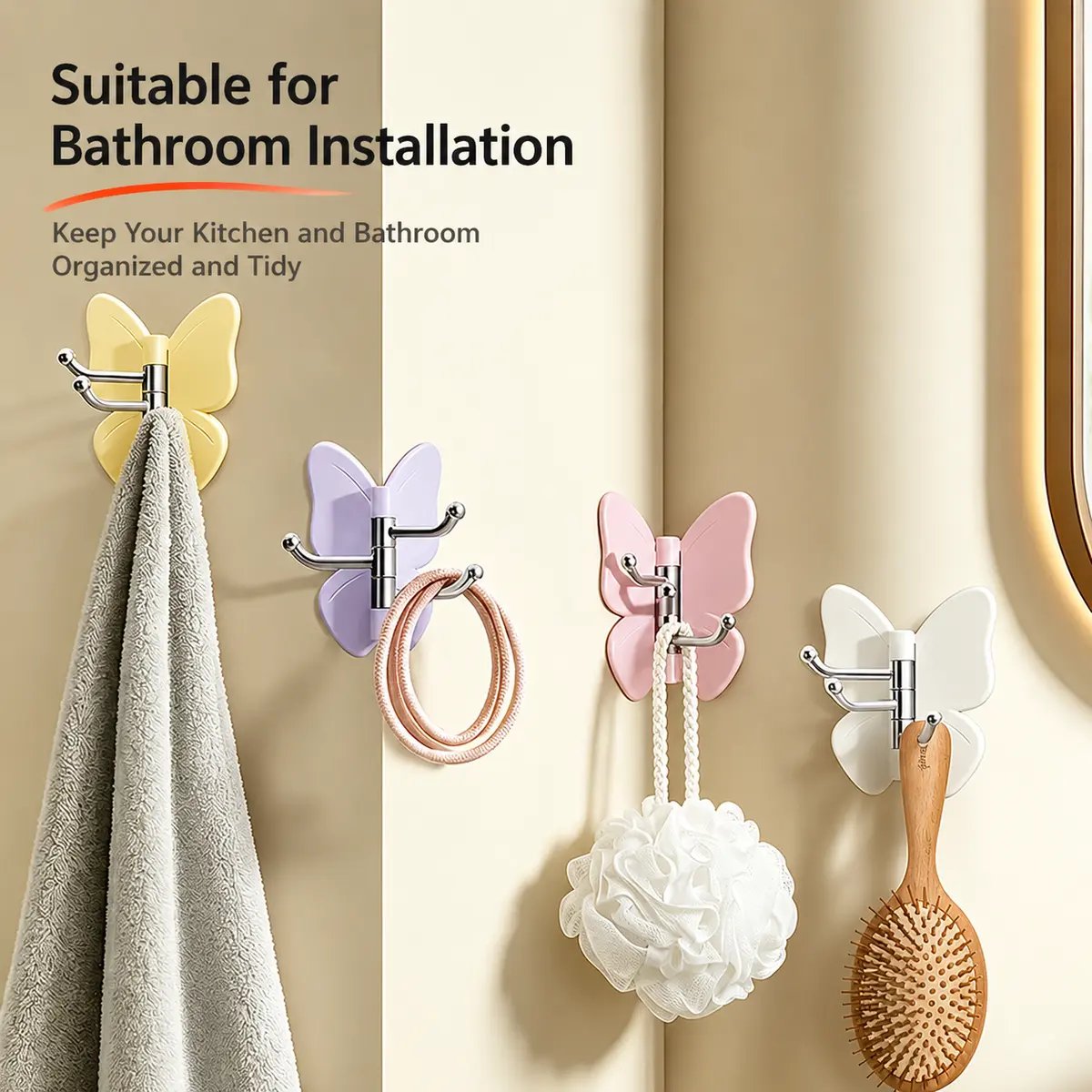 🔥Last Day Sale 49% OFF🎁 No Drilling Swivel Butterfly Hook
