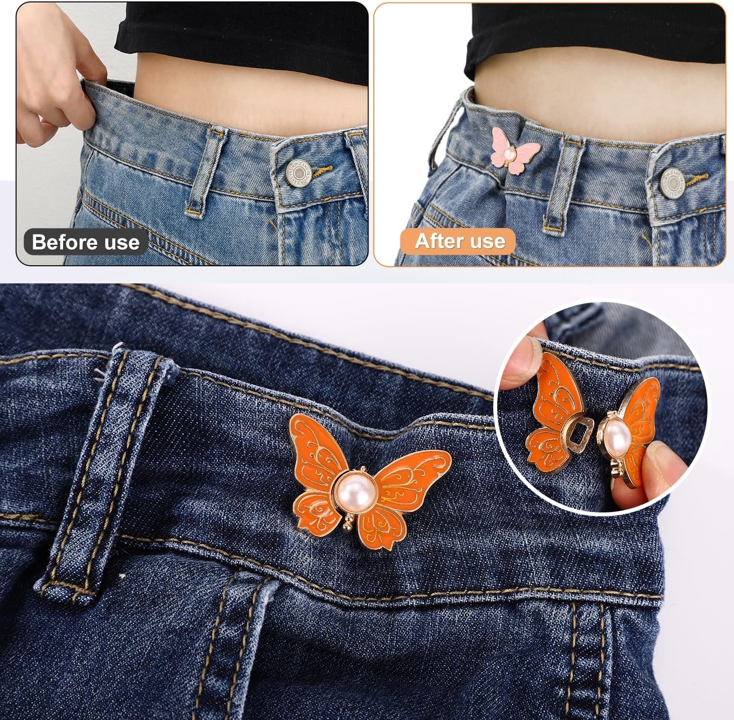 🔥Last Day Sale 49% OFF🎁 Butterfly Pants Waist Tightener