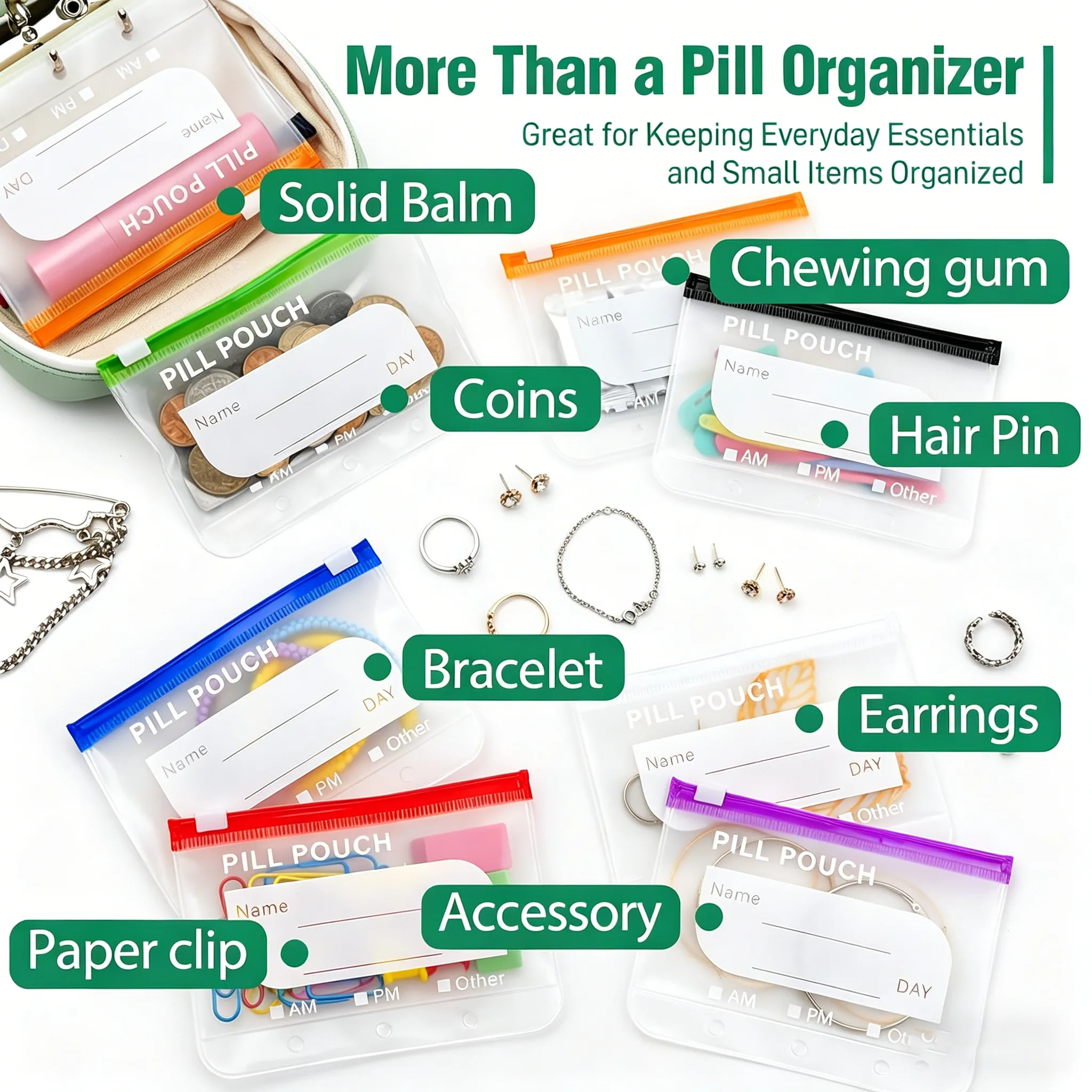Multi Purpose Small Item Storage Pouches