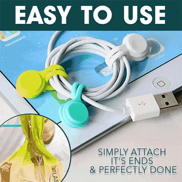 🔥 Last Day Sale 49% OFF🎁 Snap-On Magnetic Cable Ties