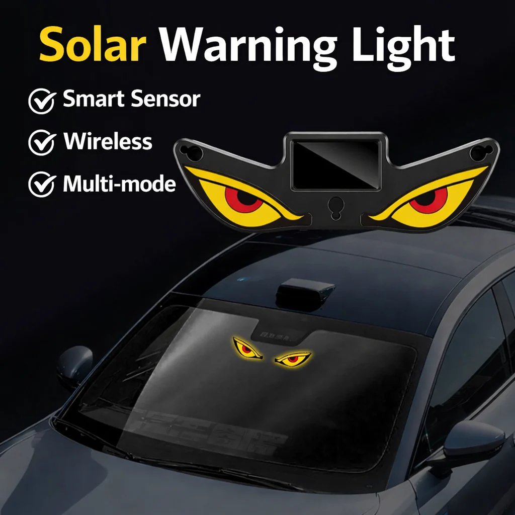 🔥Last Day - 49% OFF 🎁Solar Demon Eye LED Car Window Light