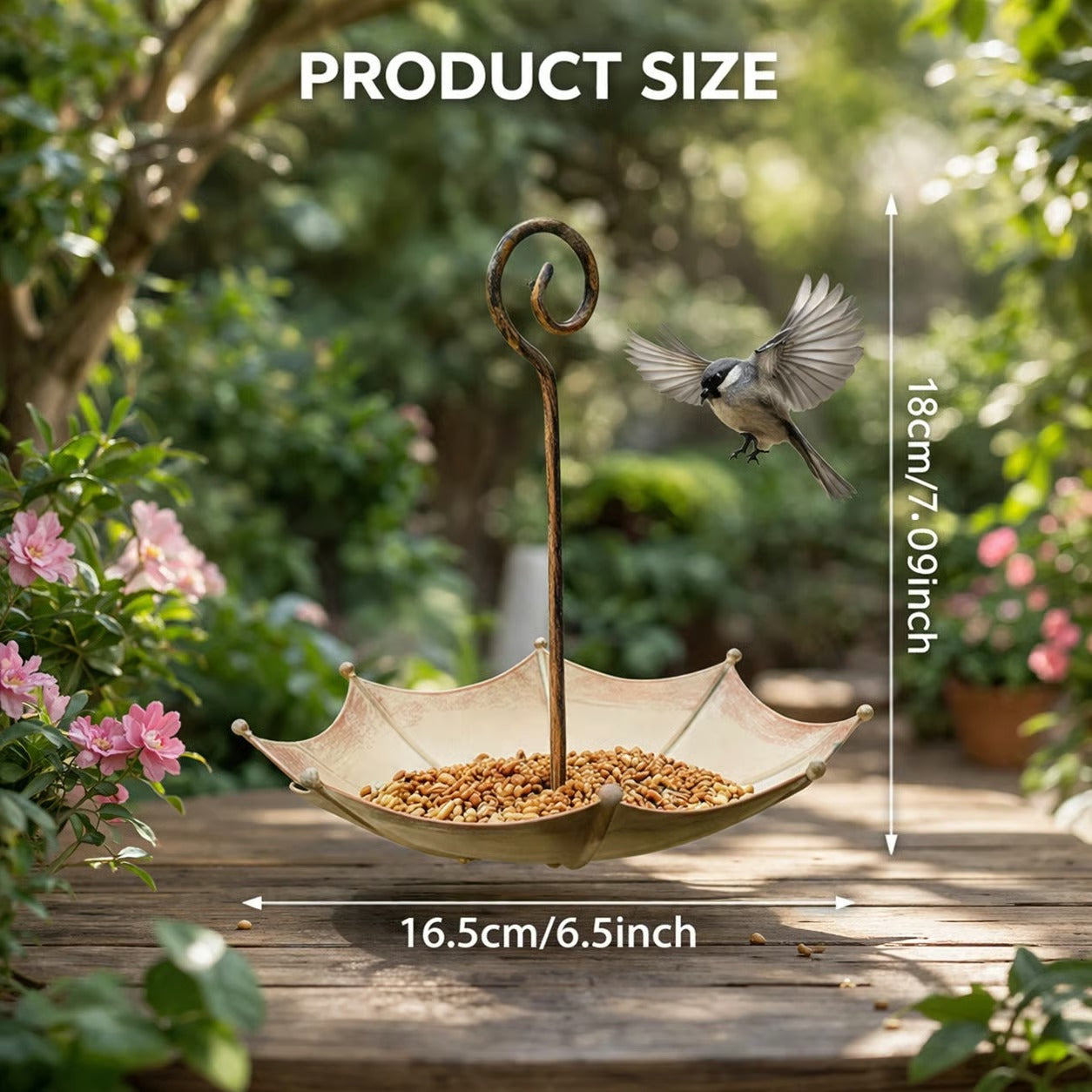 🎁Hot Sale 49% OFF🐦Mini Umbrella Bird Feeder — Whimsical Garden Charm