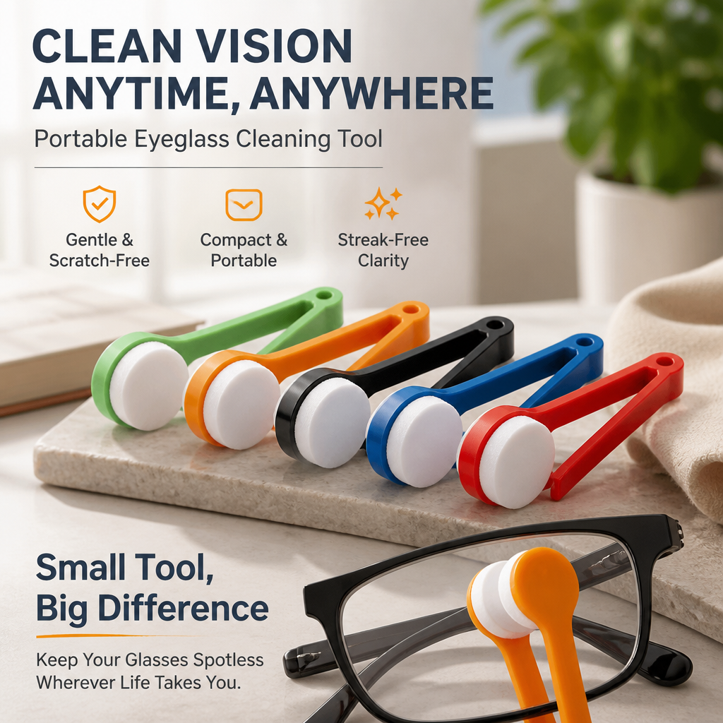 🔥Last Day Sale - 49% OFF🎁 Portable Clip-On Glasses Cleaner