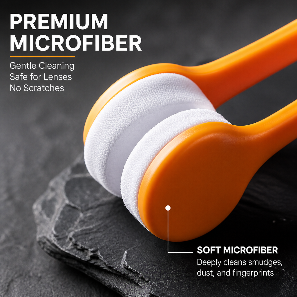 🔥Last Day Sale - 49% OFF🎁 Portable Clip-On Glasses Cleaner