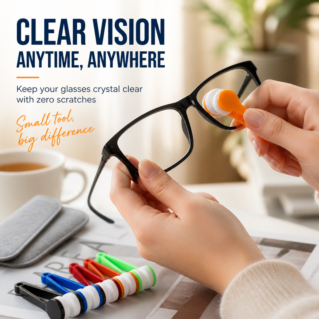 🔥Last Day Sale - 49% OFF🎁 Portable Clip-On Glasses Cleaner