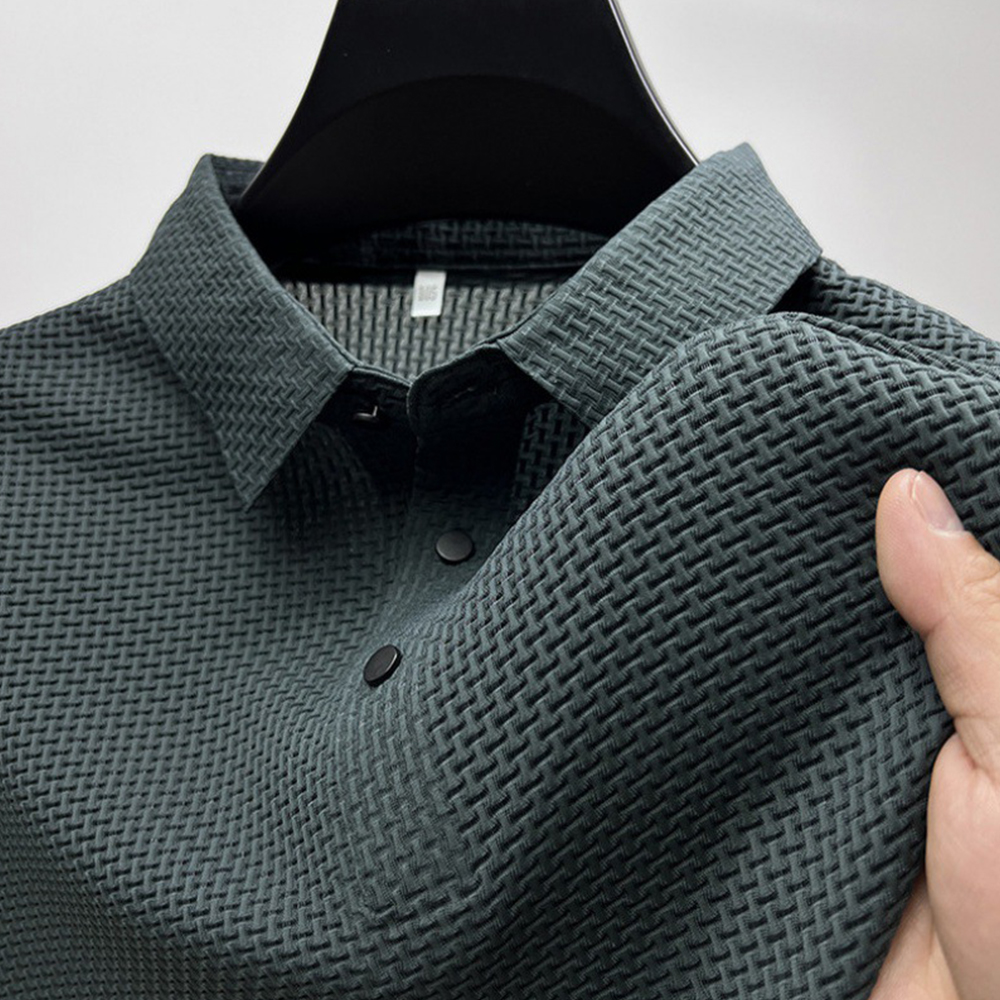 Neues Herren-Poloshirt mit kurzen Ärmeln