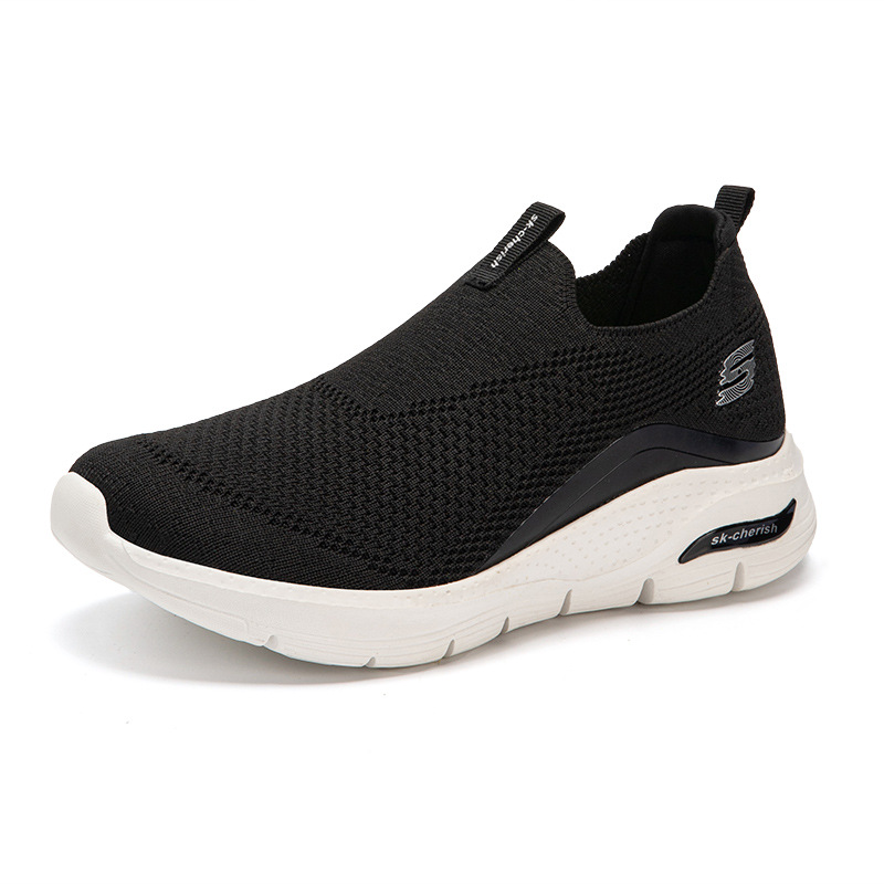 Dernier Jour -70%Chaussures de sport respirantes Flyknit, chaussures de marche à enfiler