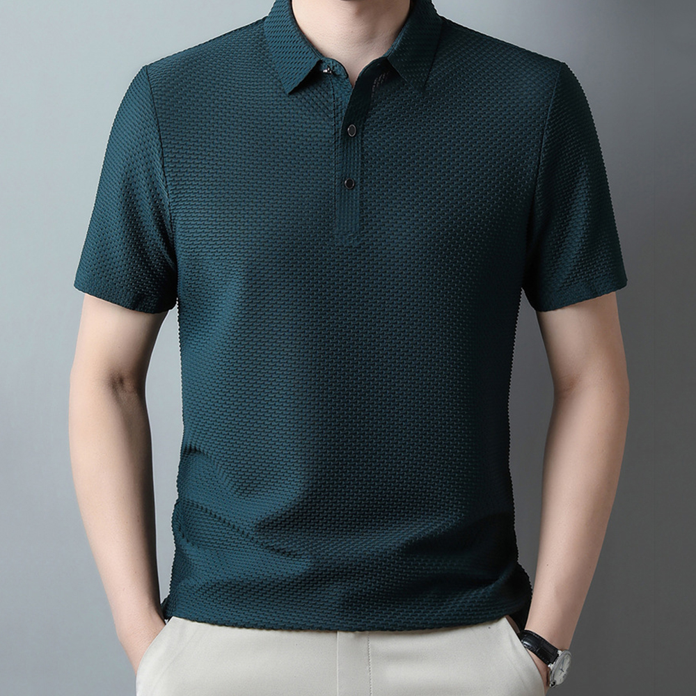 Neues Herren-Poloshirt mit kurzen Ärmeln