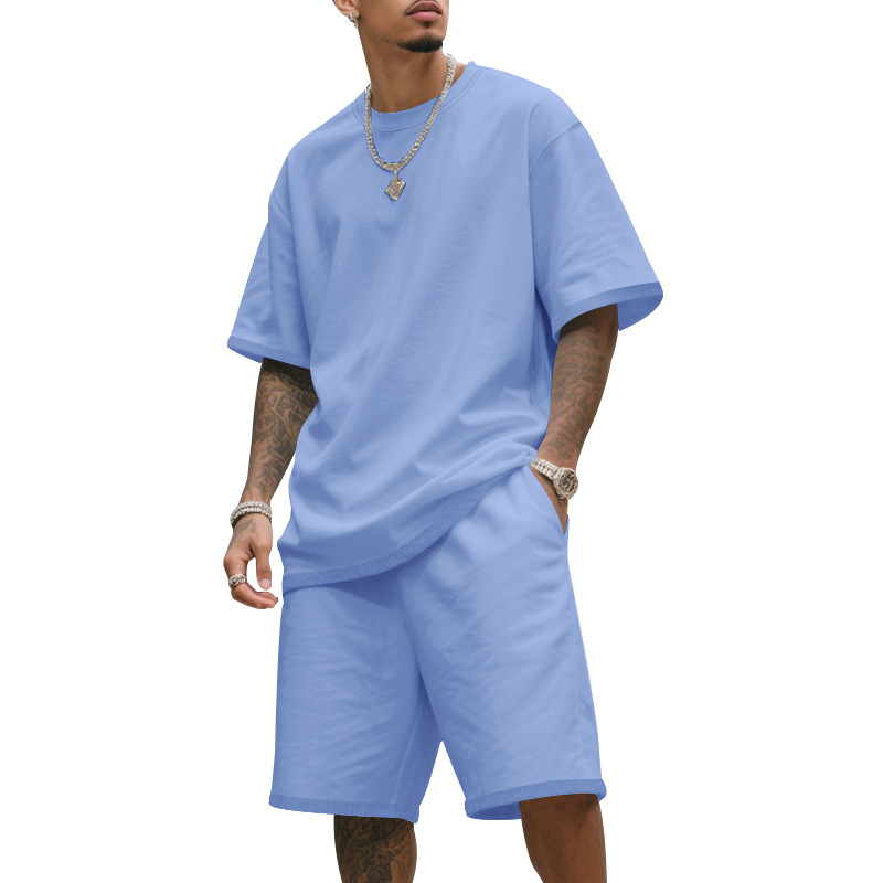 🎁2026 Nieuw binnen 70% KORTING💥Heren Losse Sportset (T-shirt + Short) | Oversized Fit | Trekkoord Taille | 8 Kleuren