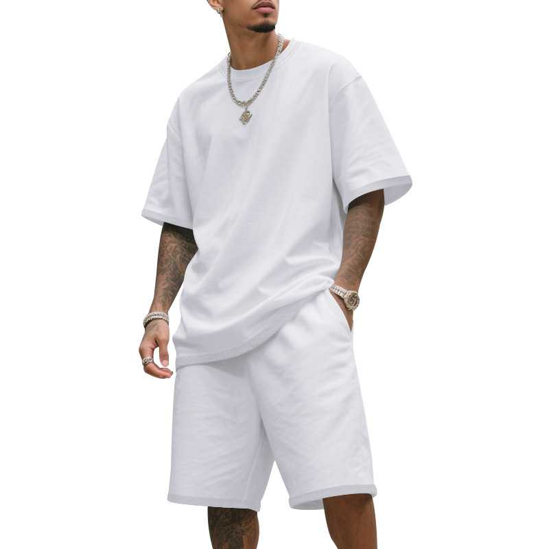 🎁2026 Nieuw binnen 70% KORTING💥Heren Losse Sportset (T-shirt + Short) | Oversized Fit | Trekkoord Taille | 8 Kleuren