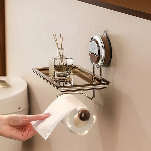 No Drilling Suction Stainless Steel Toilet Paper Holder🧻