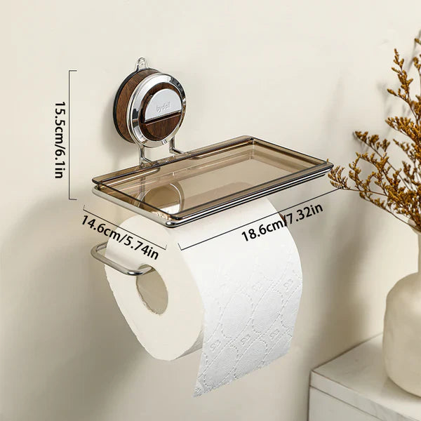 No Drilling Suction Stainless Steel Toilet Paper Holder🧻