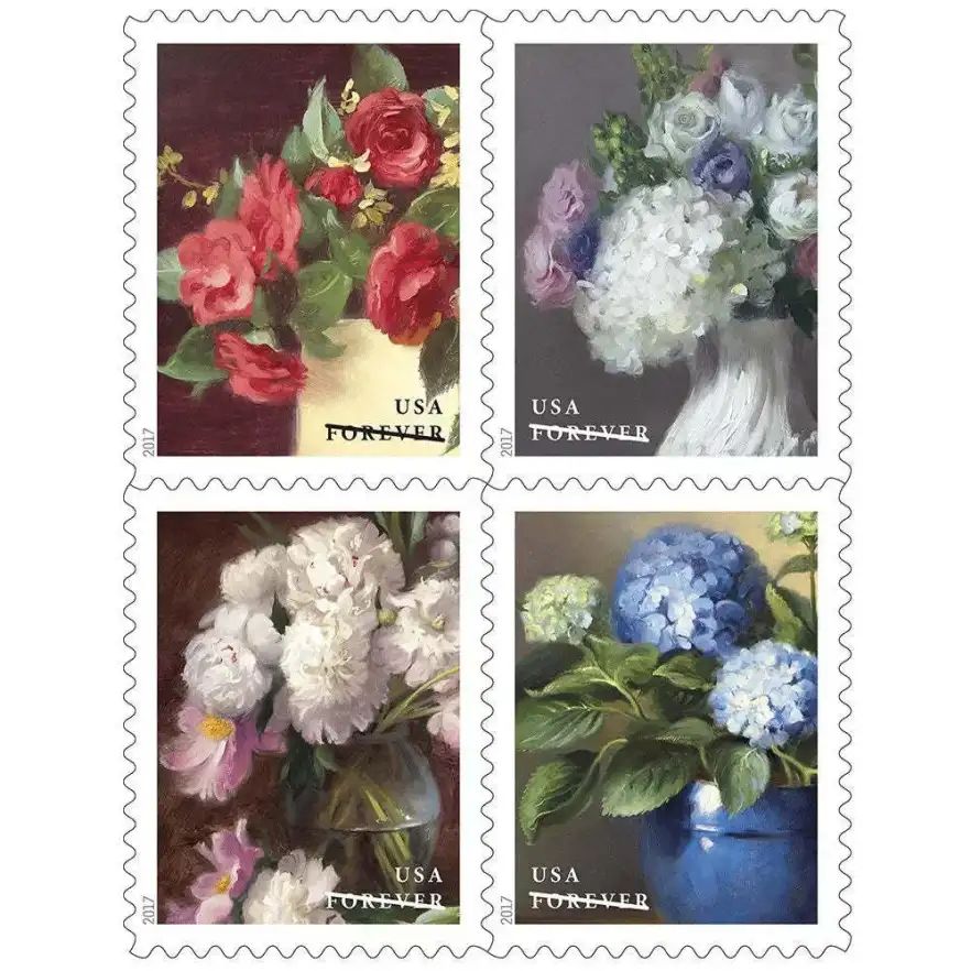 2017 USPS Flowers from The Garden Forever Stamps
