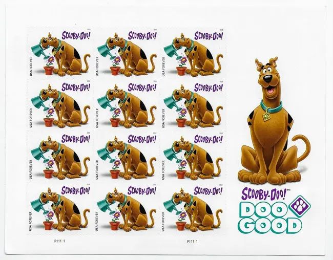 2018 USPS Scooby-Doo! First-Class Forever Stamps