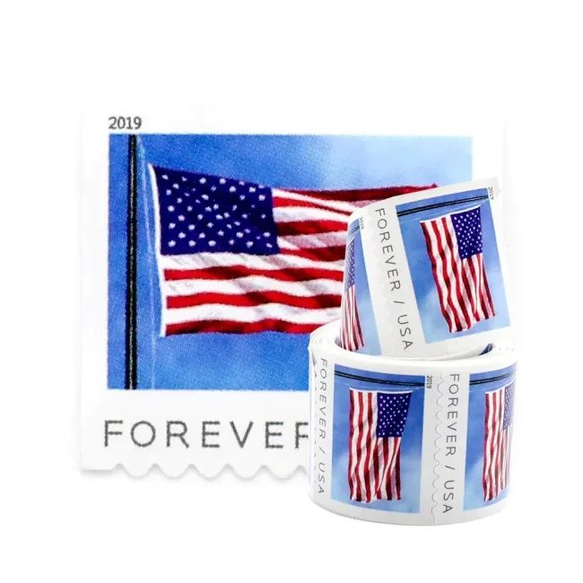 2019 USPS Forever American Flag Stamps Rolls
