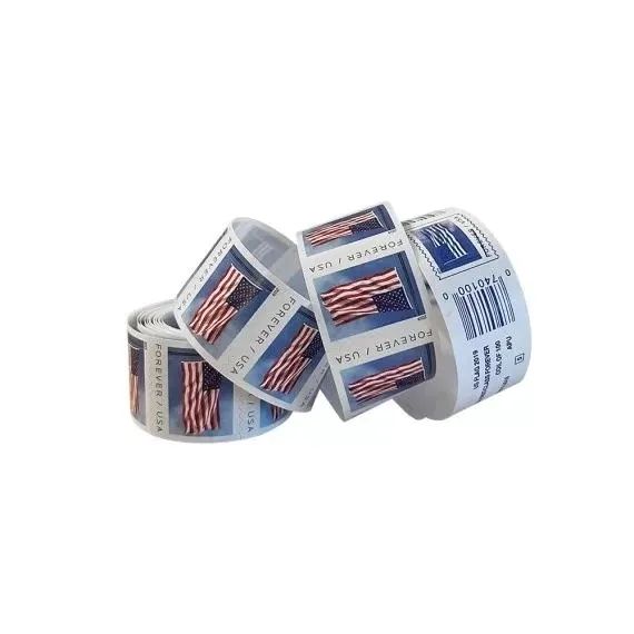 2019 USPS Forever American Flag Stamps Rolls