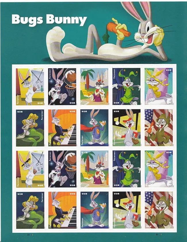 2020 USPS Bugs Bunny Forever Postage Stamps