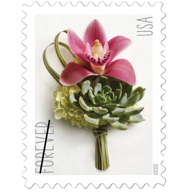 2020 USPS Contemporary Boutonniere Forever Postage Stamps