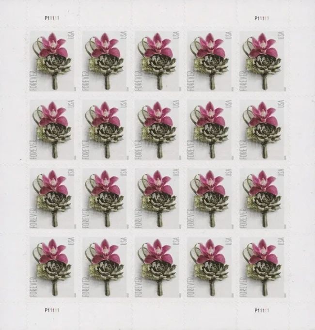 2020 USPS Contemporary Boutonniere Forever Postage Stamps