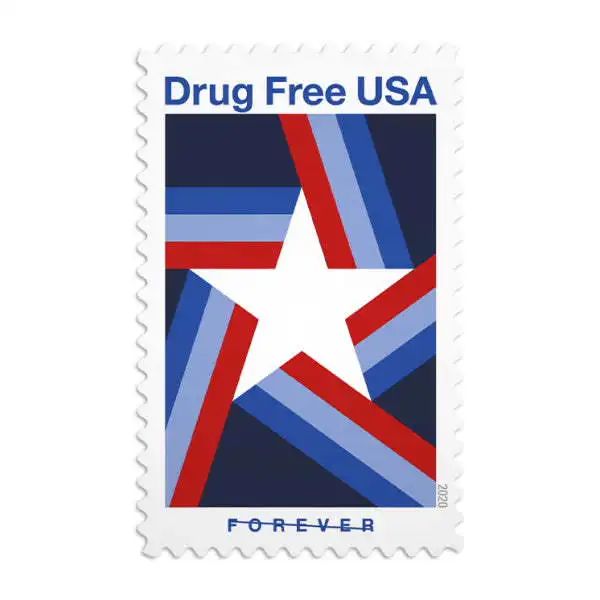 2020 USPS Drug Free USA First-Class Forever Stamps