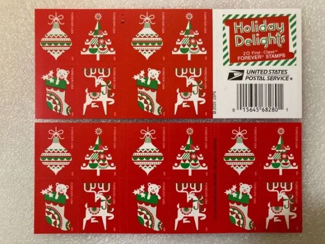 2020 USPS Holiday Delights Forever Stamps