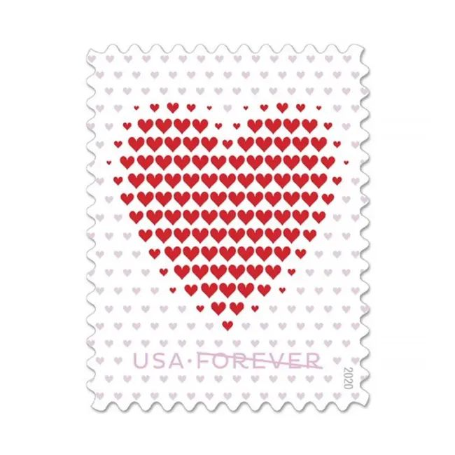 2020 USPS Made Of Hearts Forever Stamps