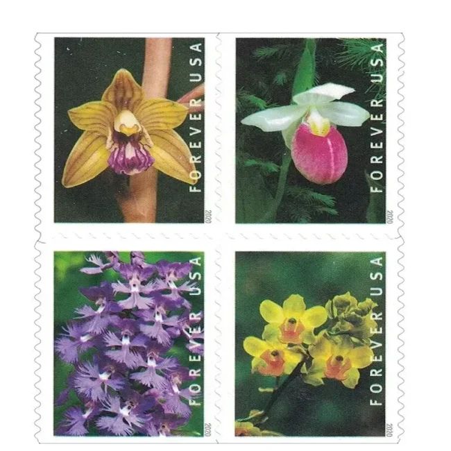 2020 USPS Wild Orchids Forever Postage Stamps