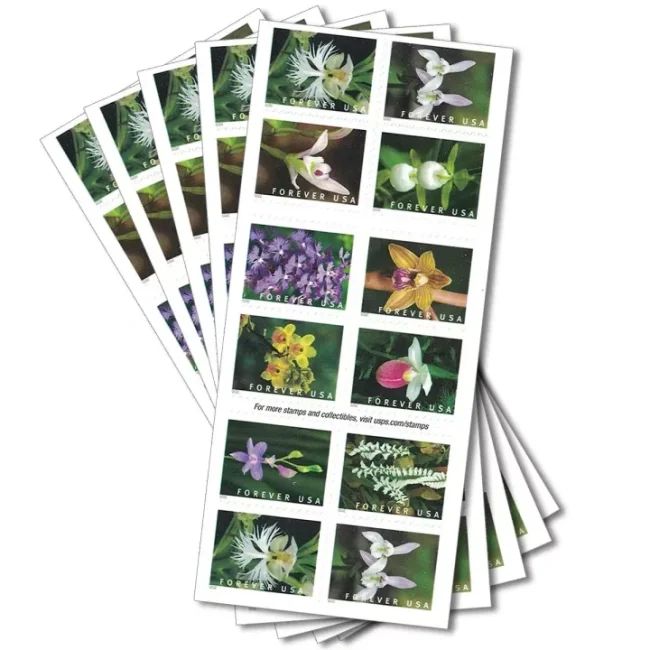 2020 USPS Wild Orchids Forever Postage Stamps