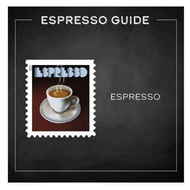 2021 USPS Espresso Drinks Forever Coffee Stamps
