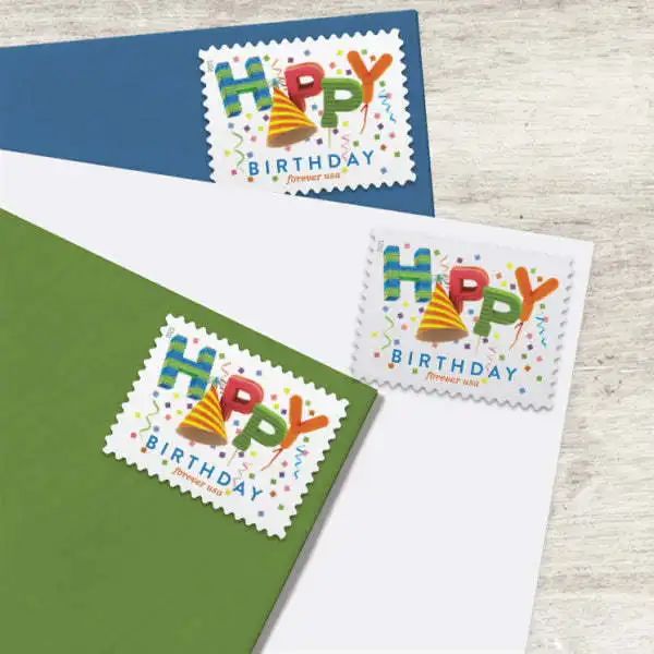 2021  USPS Happy Birthday Forever Stamps