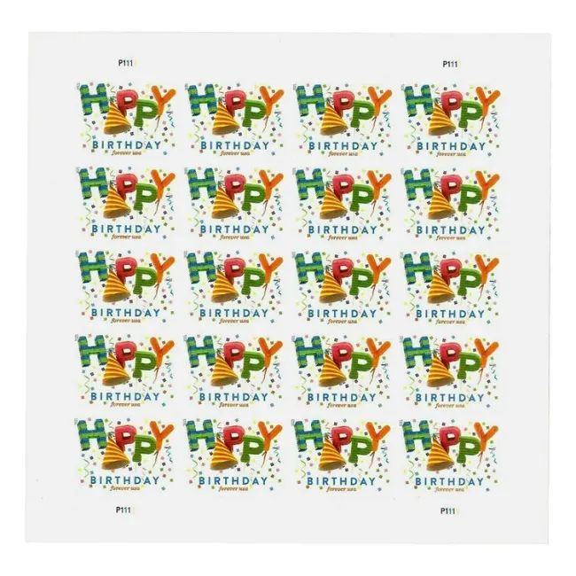 2021  USPS Happy Birthday Forever Stamps