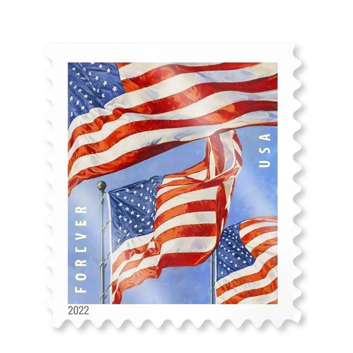 2022 US  Flags  Forever Stamps  Freedom Rolls