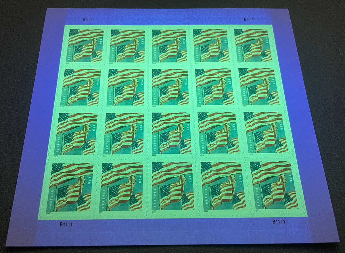 2022 US Flag sheets Forever Stamps Booklet of 20