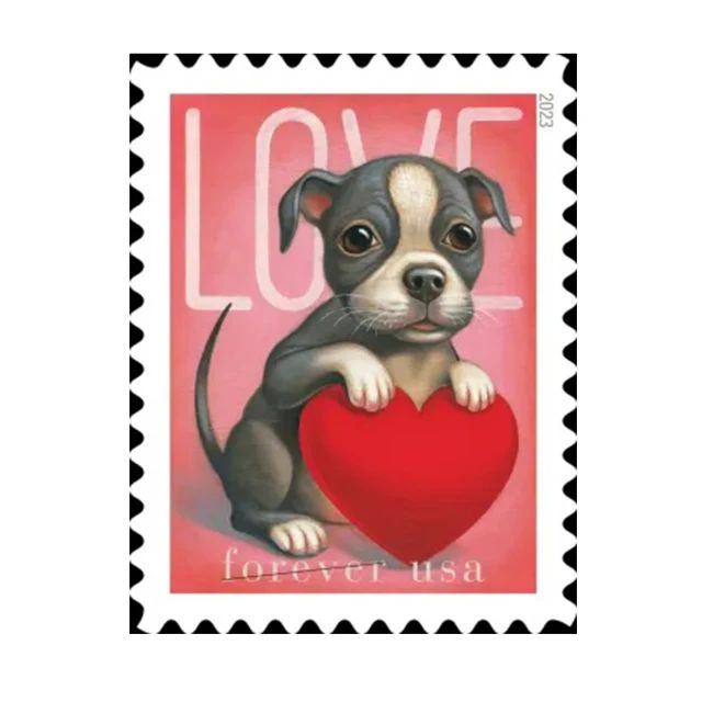 2023 USPS Cat and Dog Love Forever Stamps
