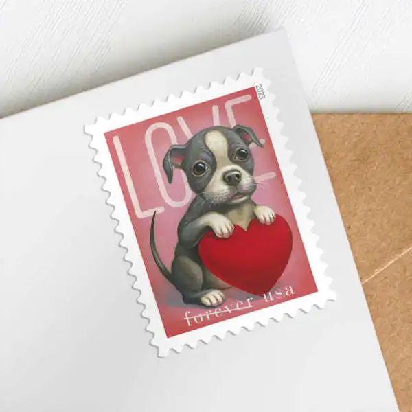 2023 USPS Cat and Dog Love Forever Stamps
