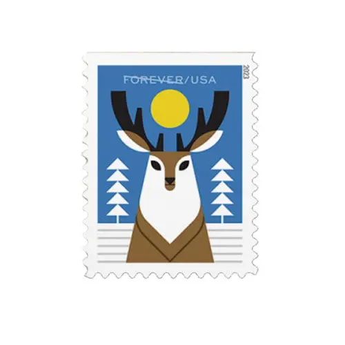 2023 Winter Woodland Animals Forever Postage Stamps